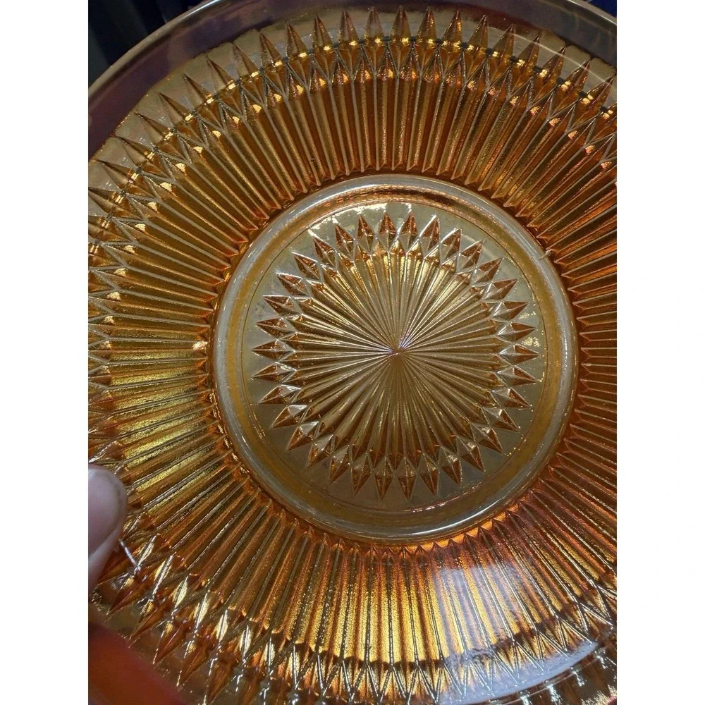 Jeannette Anniversary Marigold Iridescent 6 1/2